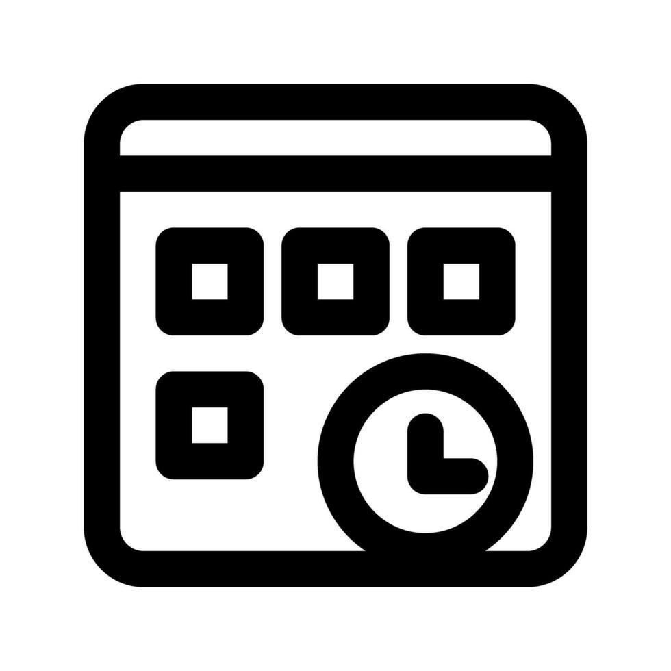 Kalender App Symbol Vektor Illustration. können Sein benutzt wie ein Symbol im Netz Design und Handy, Mobiltelefon App