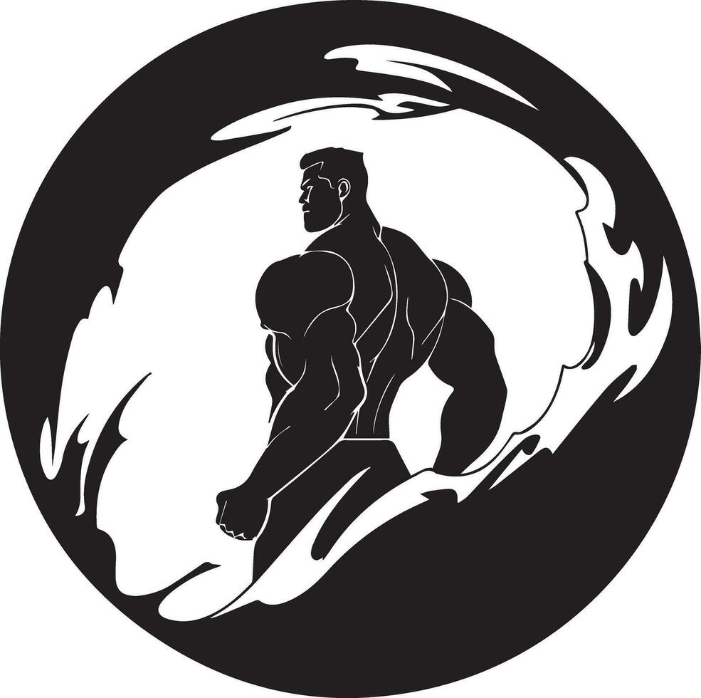 Hulk Mann Vektor Silhouette Illustration 2