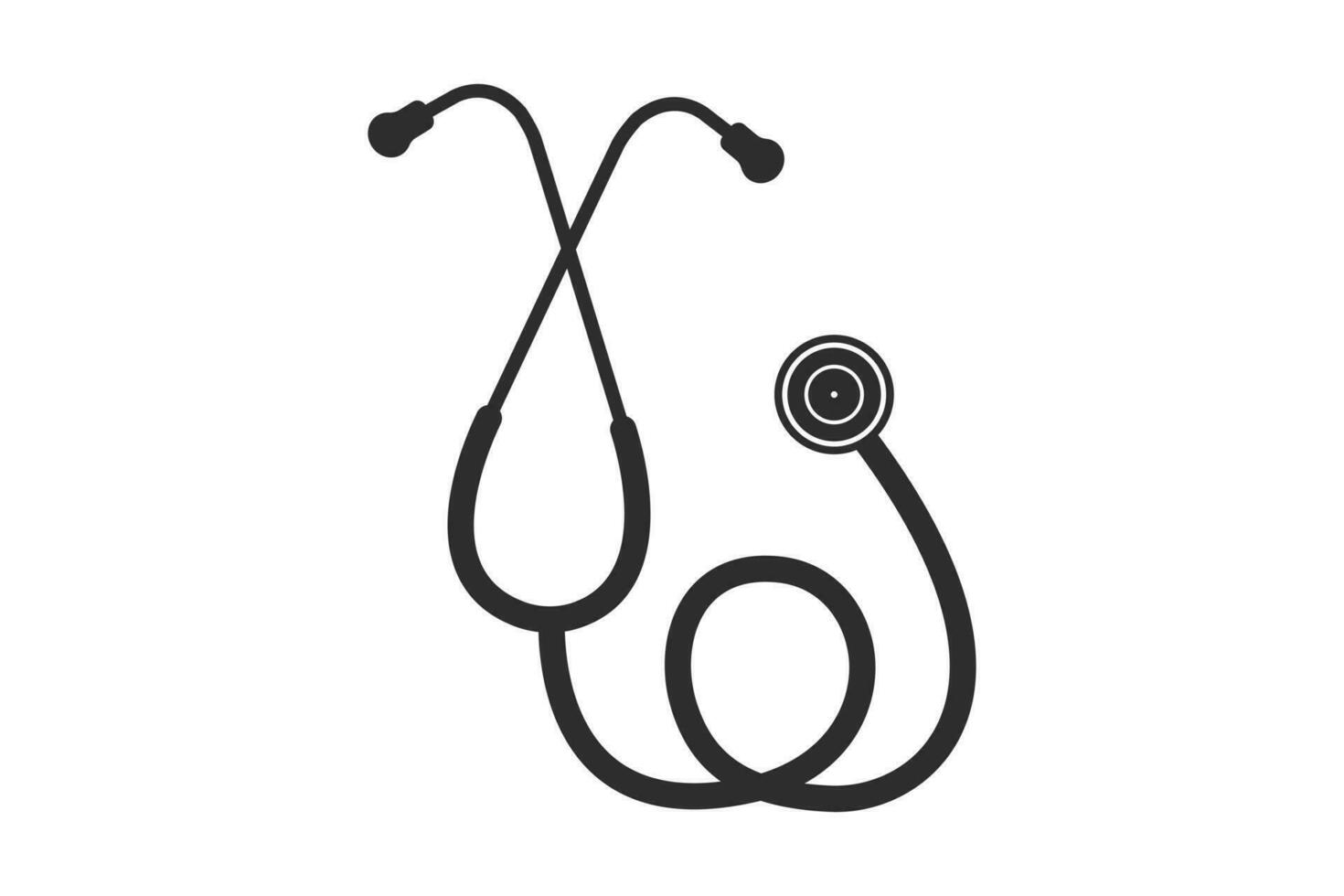 stetoskop vektor, medicinsk verktyg vektor, stetoskop illustration, läkare, sjuksköterska, hälsa, illustration, klämma konst, medicinsk illustration vektor