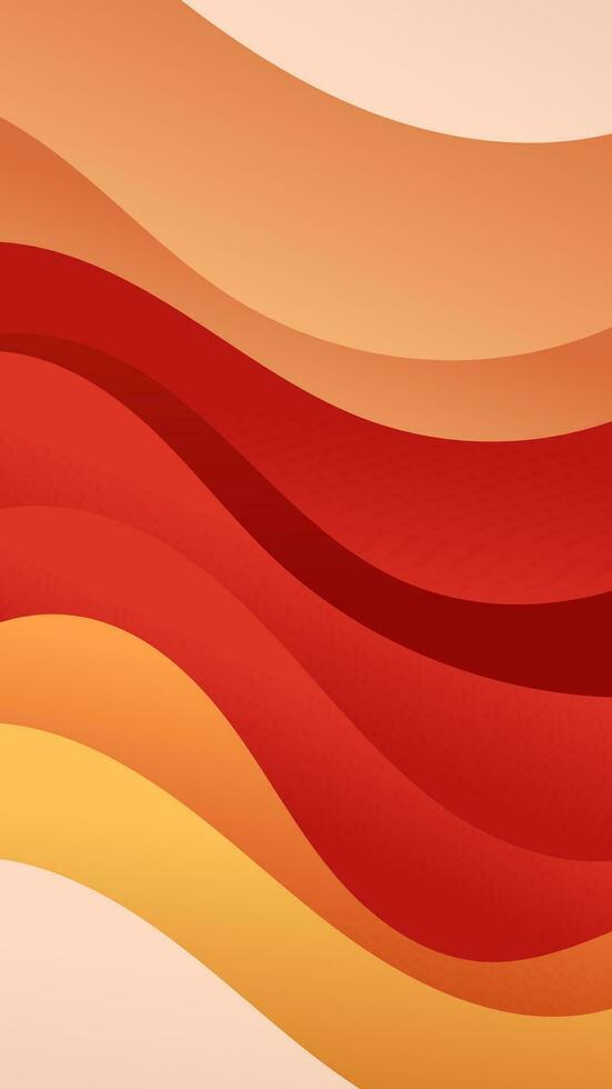 abstrakt bakgrund röd orange Färg med vågig rader och gradienter är en mångsidig tillgång lämplig för olika design projekt sådan som webbplatser, presentationer, skriva ut material, social media inlägg vektor