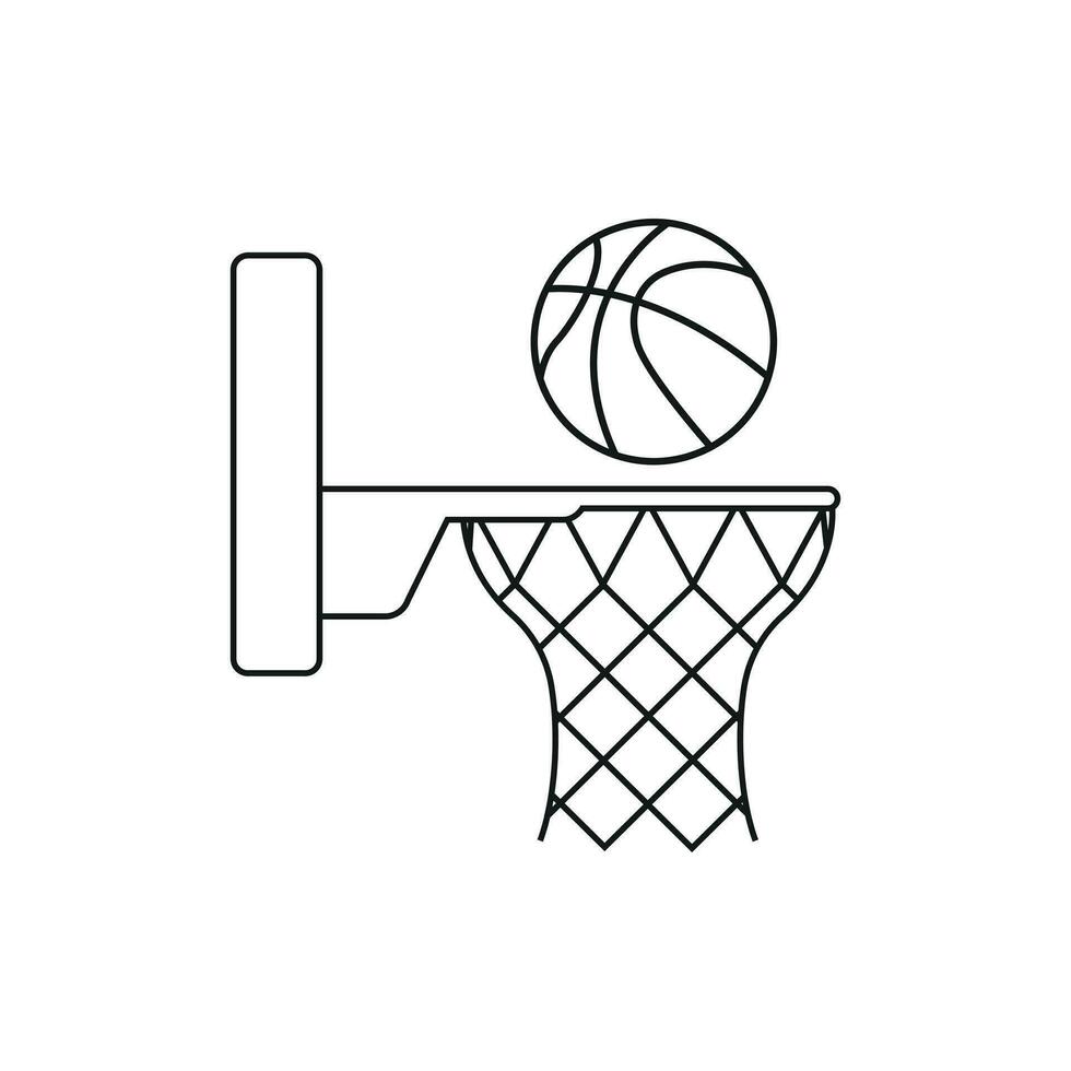 basketboll linje konst, basketboll vektor, basketboll illustration, sporter vektor, sporter linje konst, hobby linje konst vektor