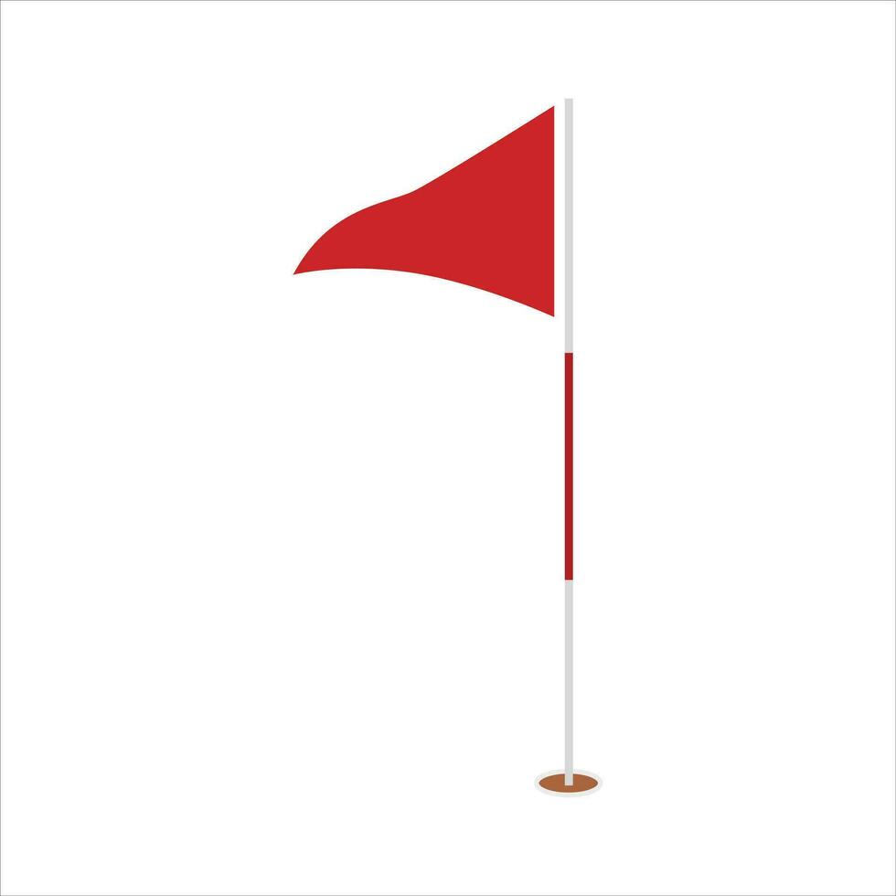 Golf Flagge Clip Art, Golf Flagge Vektor, Golf Flagge Illustration, Sport Vektor, Sport Clip Art, Silhouette vektor