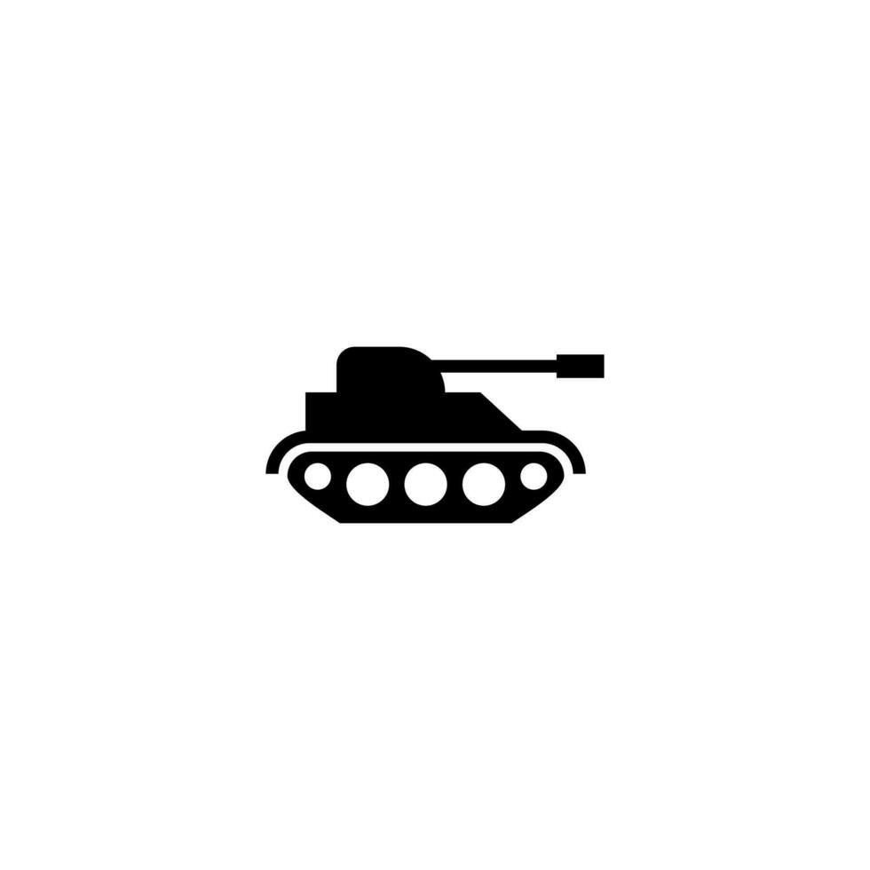 platt tank ikon design, enkel tank symbol mall vektor
