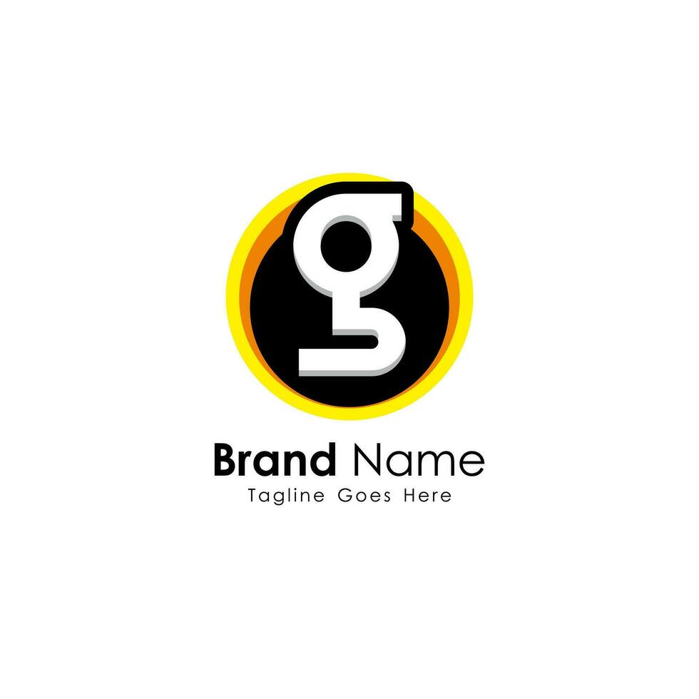 modern Brief G Logo Design auf Kreis Form, einfach G Logo Inspiration Vorlage Vektor