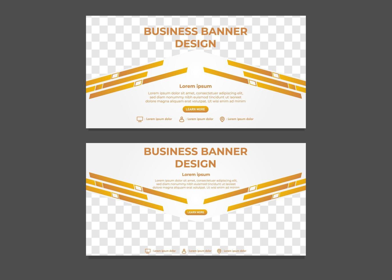 einfache moderne Gradienten-Business-Banner-Vorlage vektor