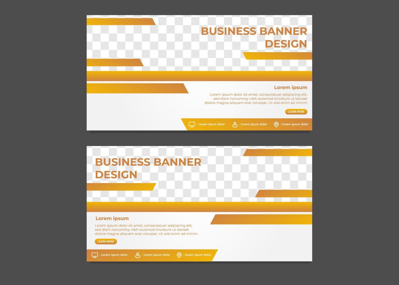 enkel modern gradient business banner mall vektor