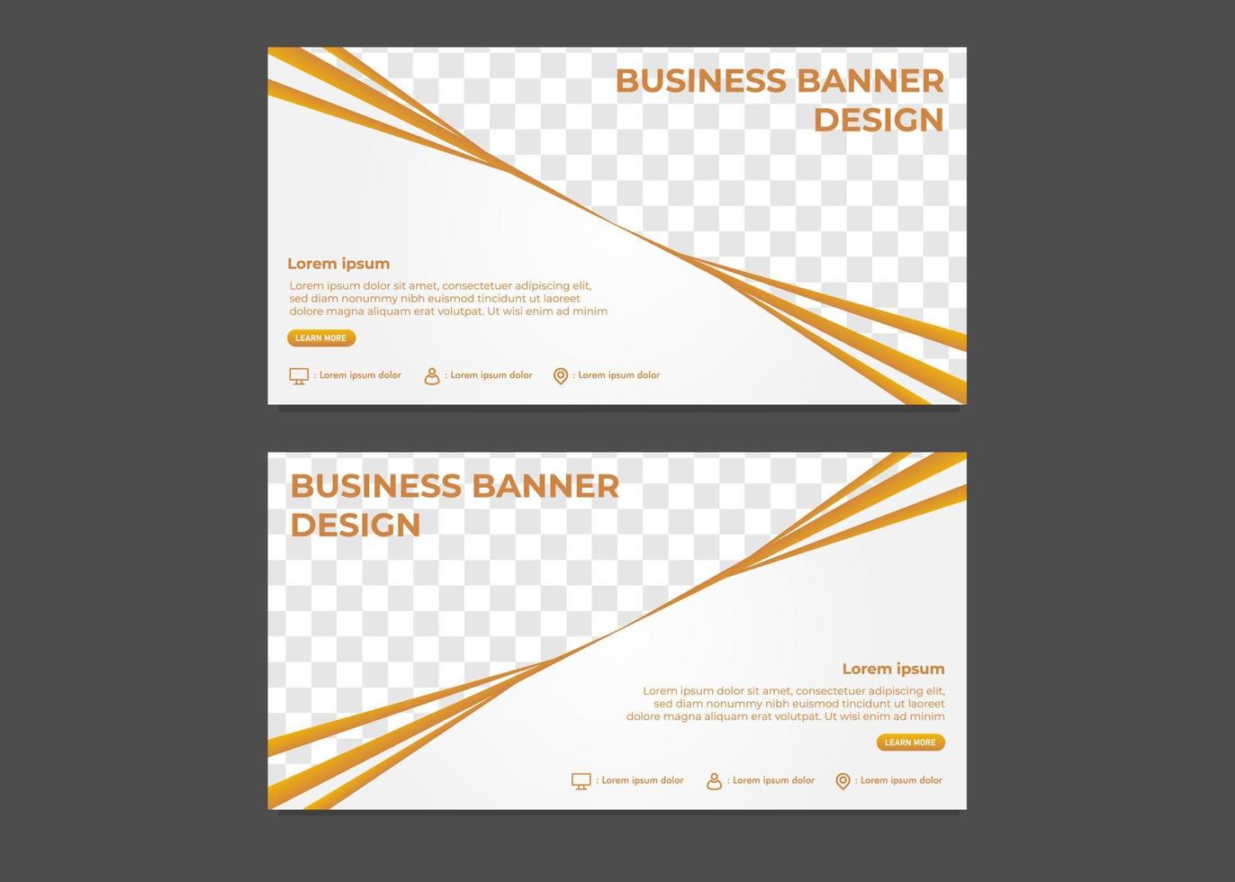 enkel modern gradient business banner mall vektor