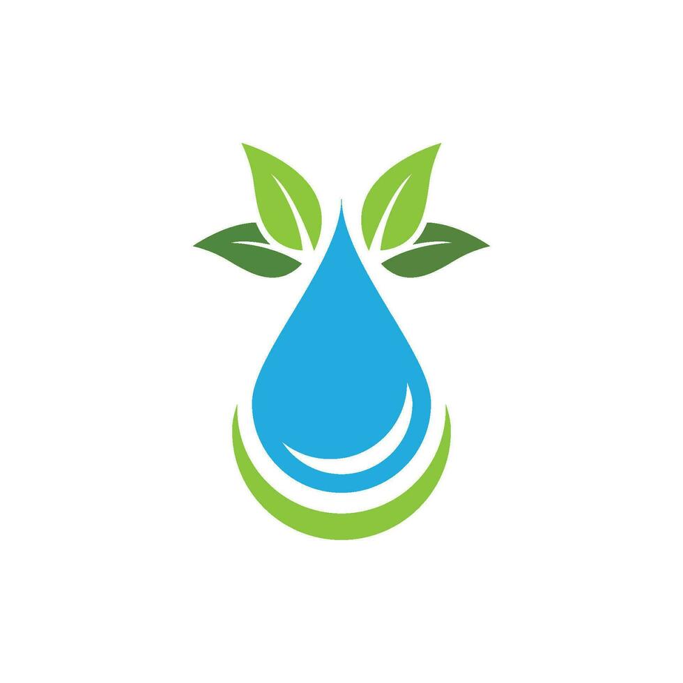 Wassertropfen-Logo-Vorlage vektor