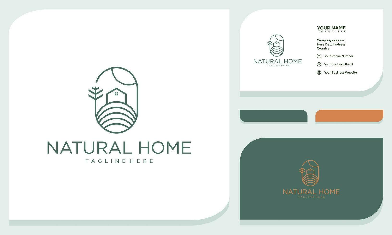minimal och enkel hus ikon vektor logotyp med skön växt träd blomma, organisk hus, stuga skog design och företag kort