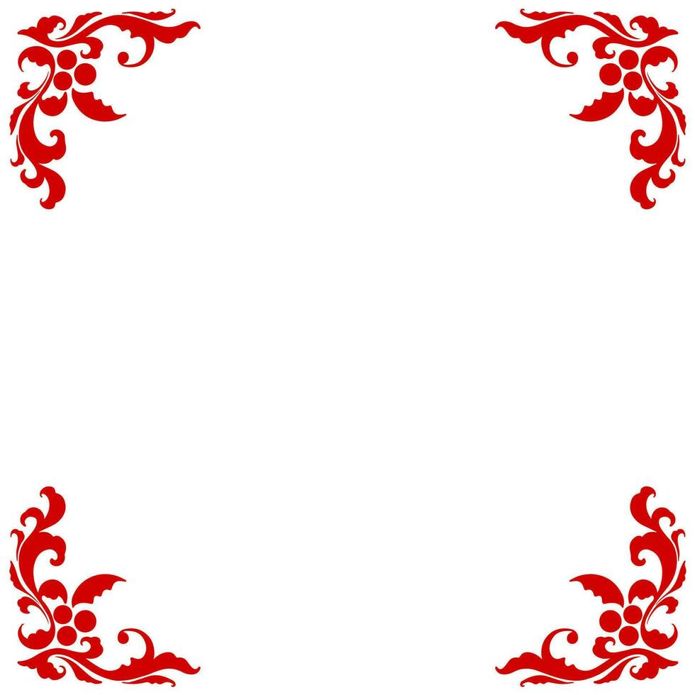 Vektor rot Ecke elegant Rahmen Rand Weihnachten Zweck