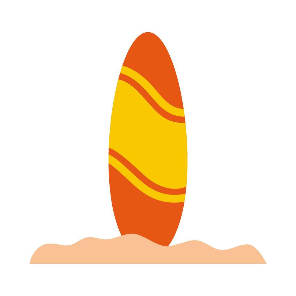 surfing styrelse platt illustration vektor