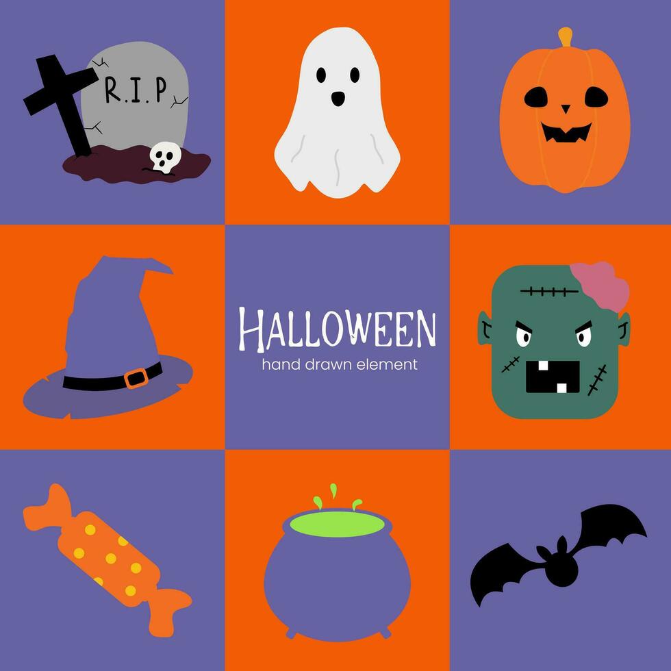 Halloween Element Vektor Illustration