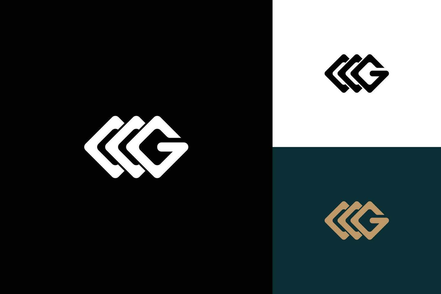 Brief G Monogramm Vektor Logo Design