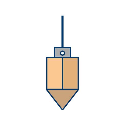 plumb bob vector icon