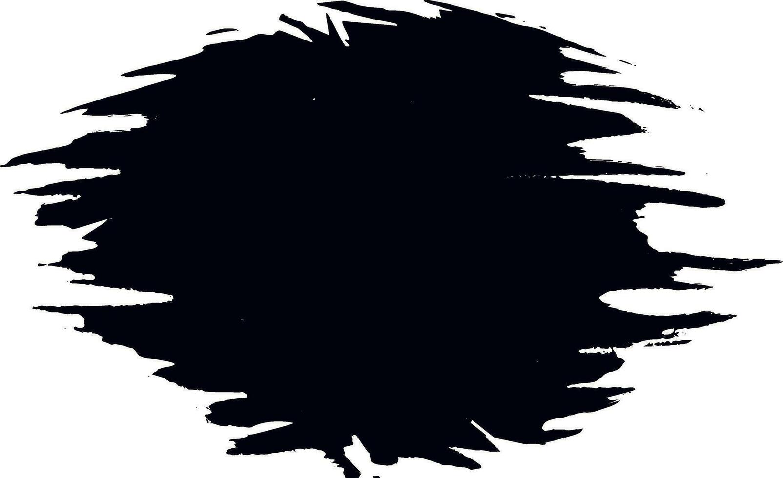 svart och vit runda borsta stroke ram på vit bakgrund. vektor illustration. vektor grunge cirkel. bläck fyrkant stroke på vit bakgrund. vektor grunge cirkel