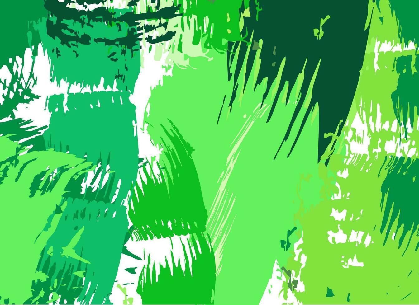 grön grunge bakgrund med stroke av måla. borsta fläckar textur. vektor bild. abstrakt för design, flygblad, baner, affisch, kalender