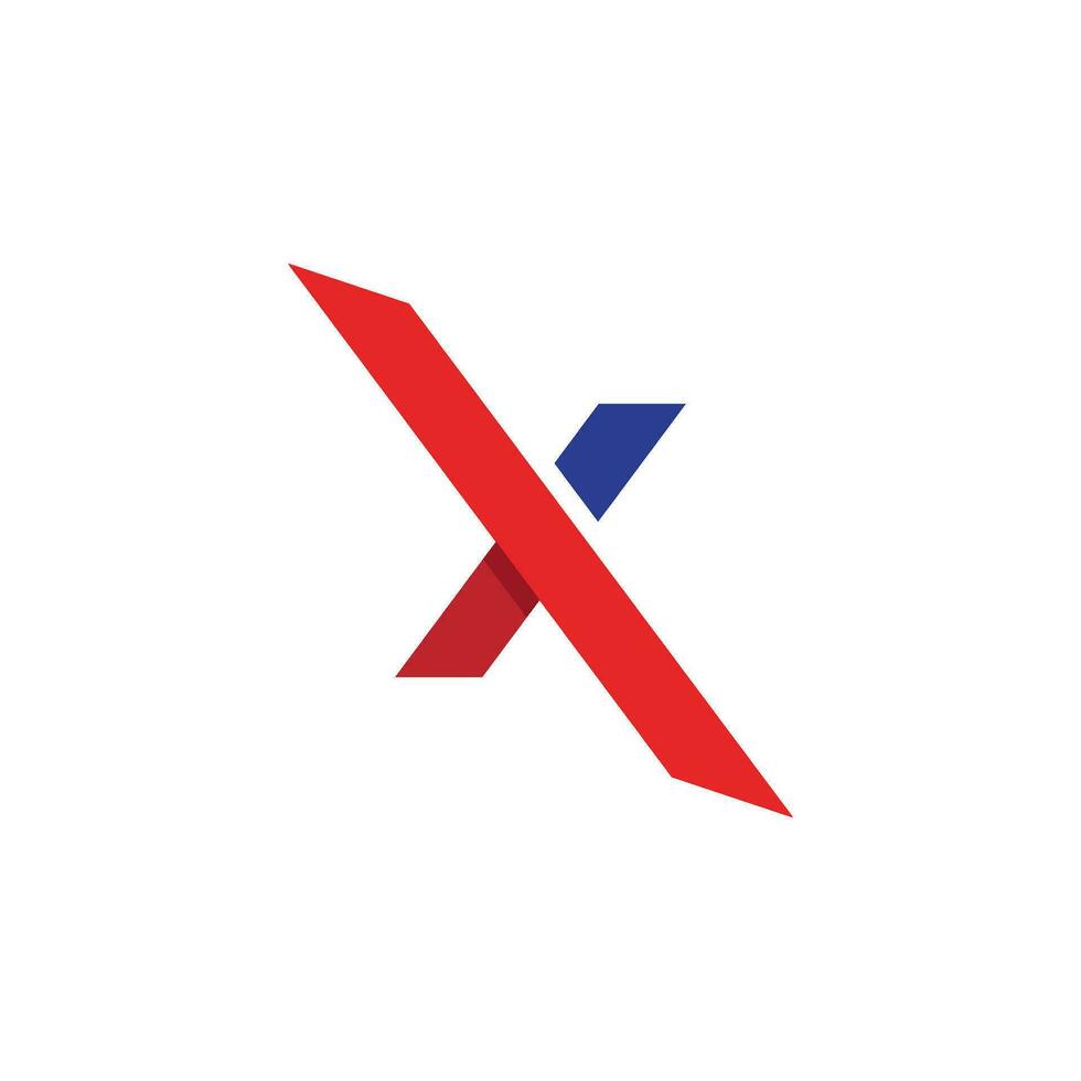 x Brief Logo Vorlage Vektor-Symbol vektor