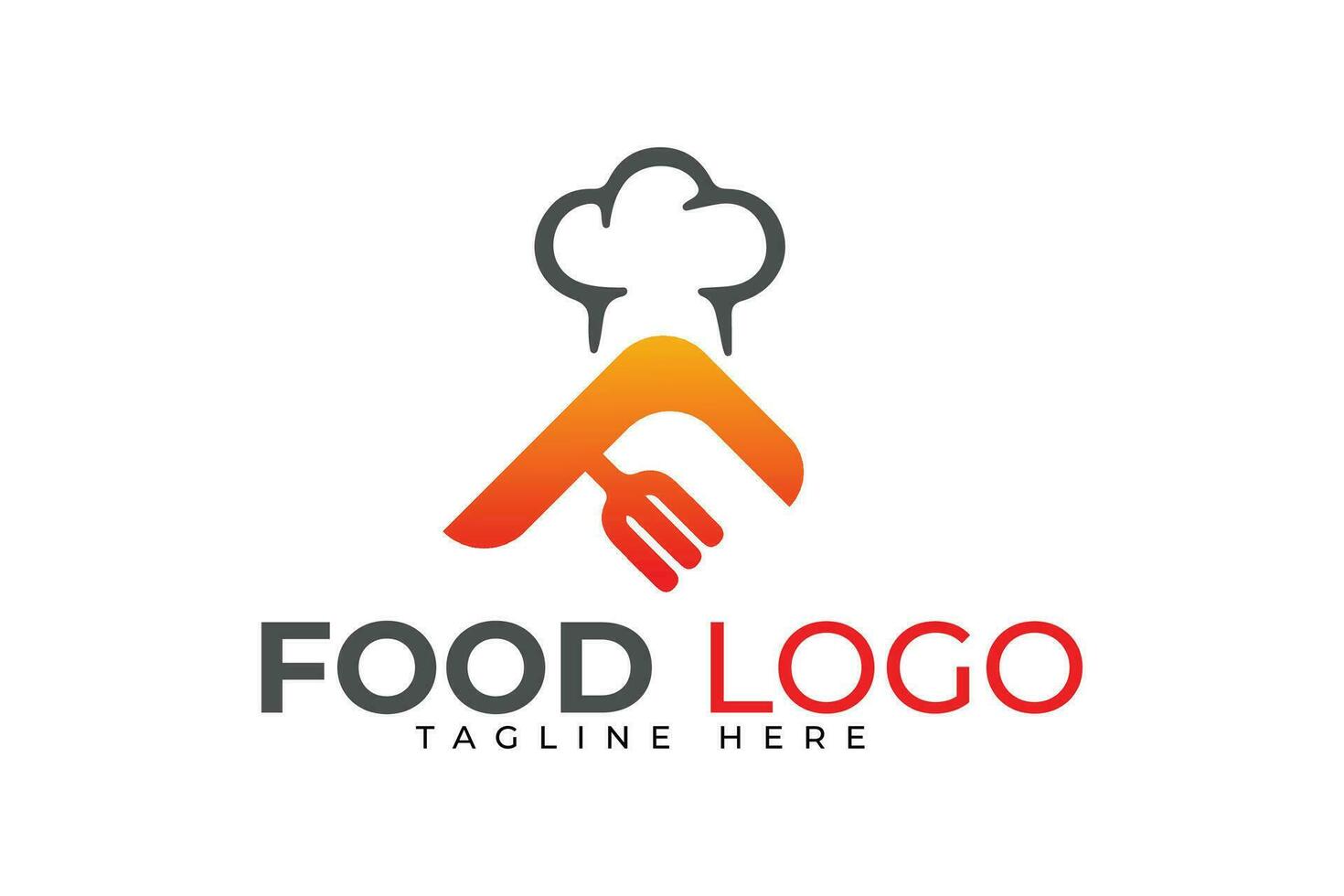 modern restaurang logotyp design mall. mat logotyp vektor