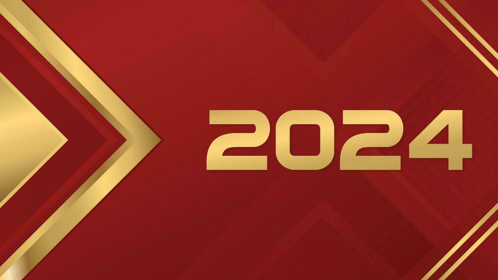 2024 Hintergrund. 2024 glücklich Neu Jahr. 2024 Jahr Text Design Illustration. glücklich Neu Jahr 2024 Hintergrund. vektor