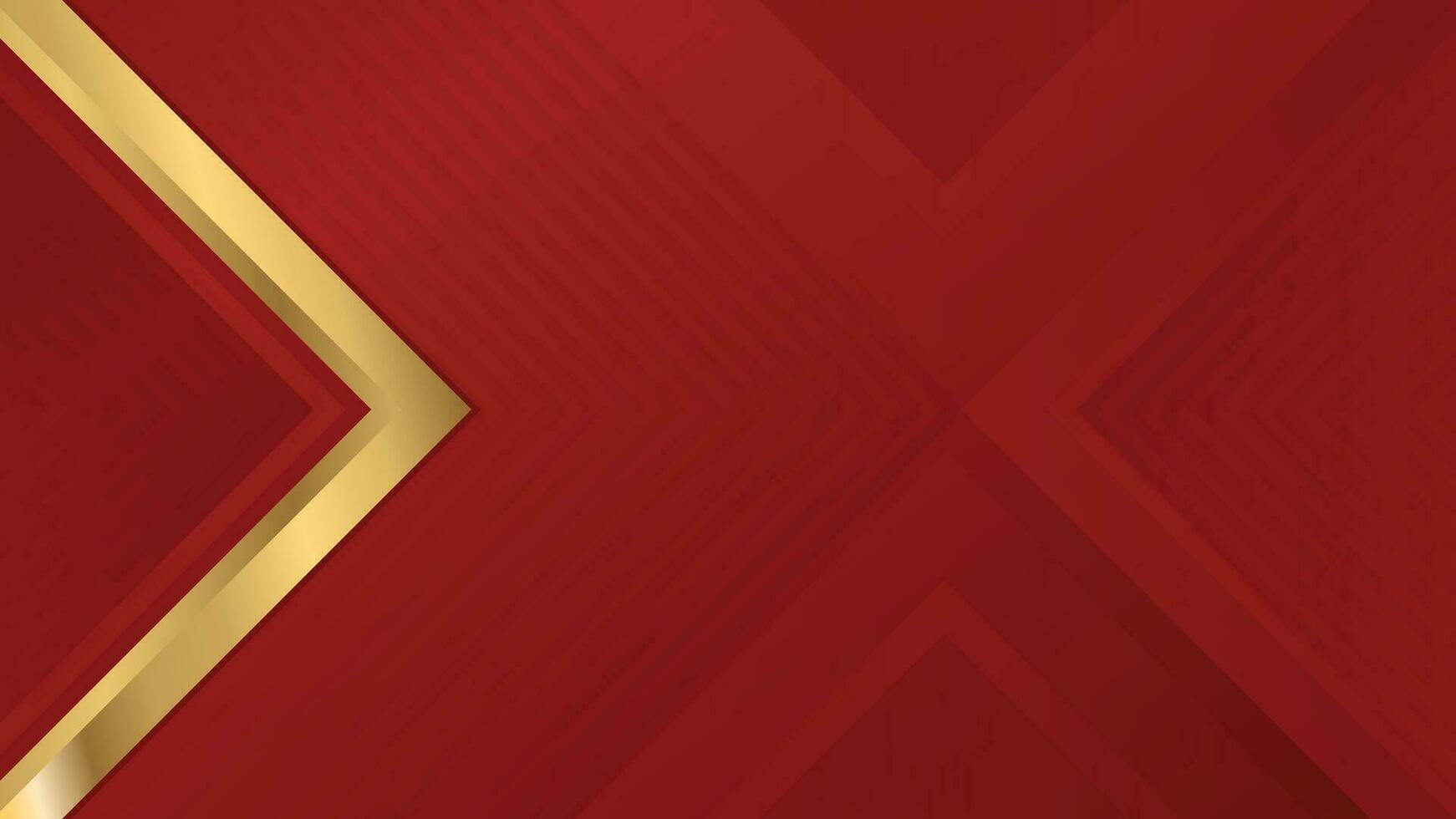 rot Hintergrund. rot abstrakt Linie Hintergrund. rot mit Gold Linie Hintergrund Design Illustration. abstrakt rot mit Gold Hintergrund. rot Gradient Design Hintergrund. Gold Linie auf ein rot Hintergrund. vektor