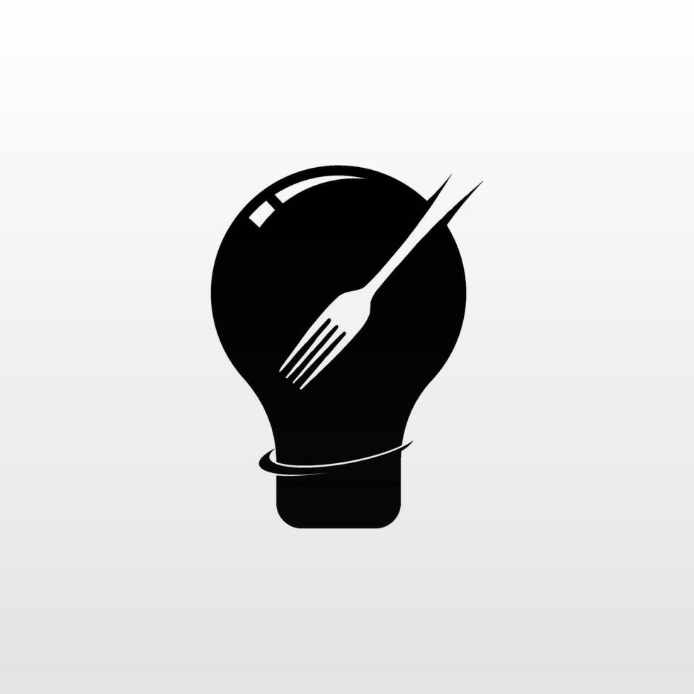 glödlampa logotyp formgivningsmall vektor