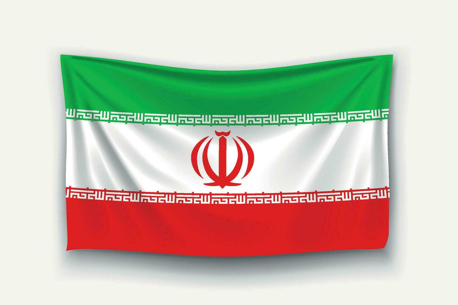 Irans flagga vektor