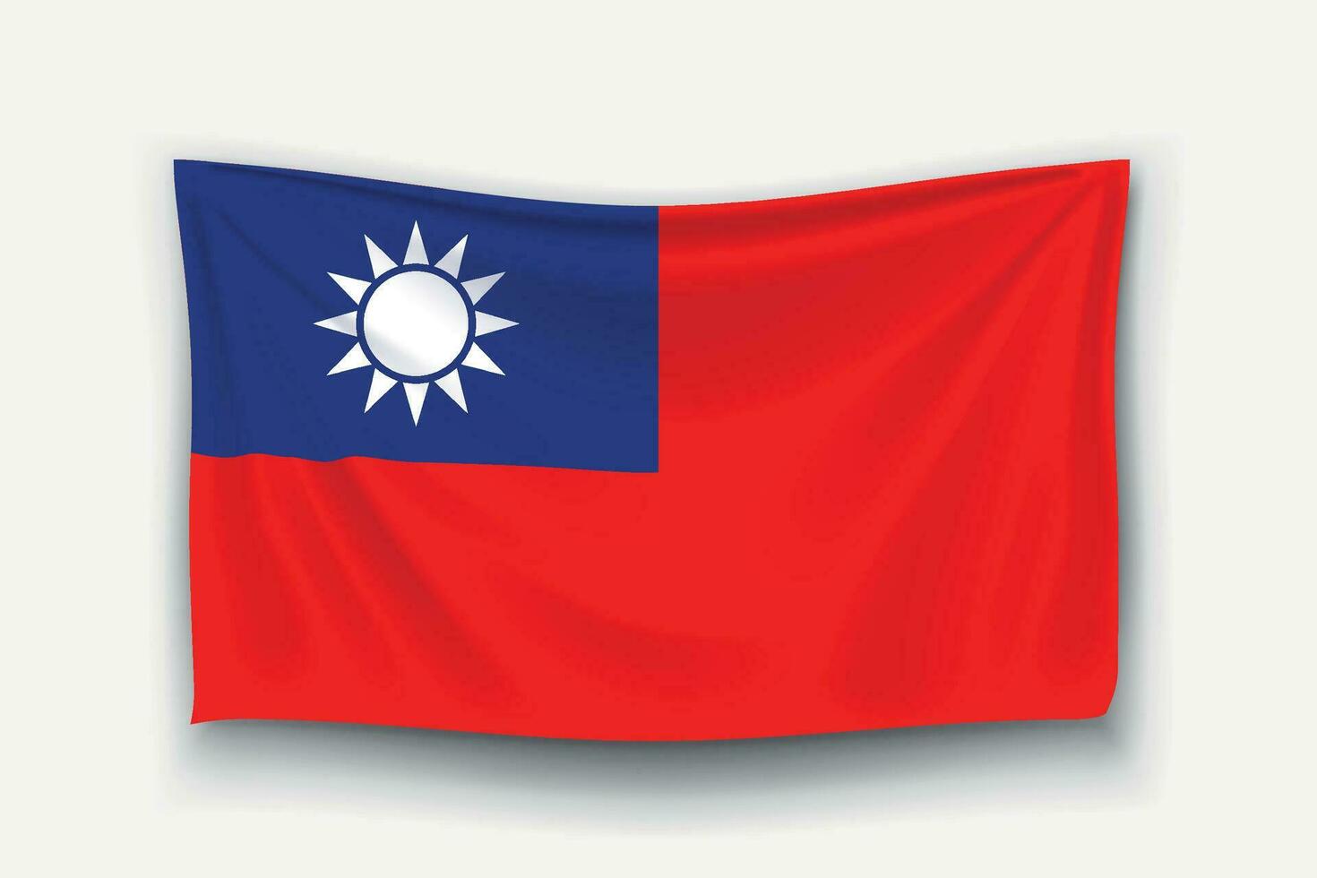 Flagge von Republik China vektor