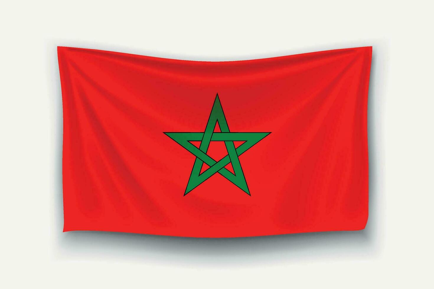 Marockos flagga vektor