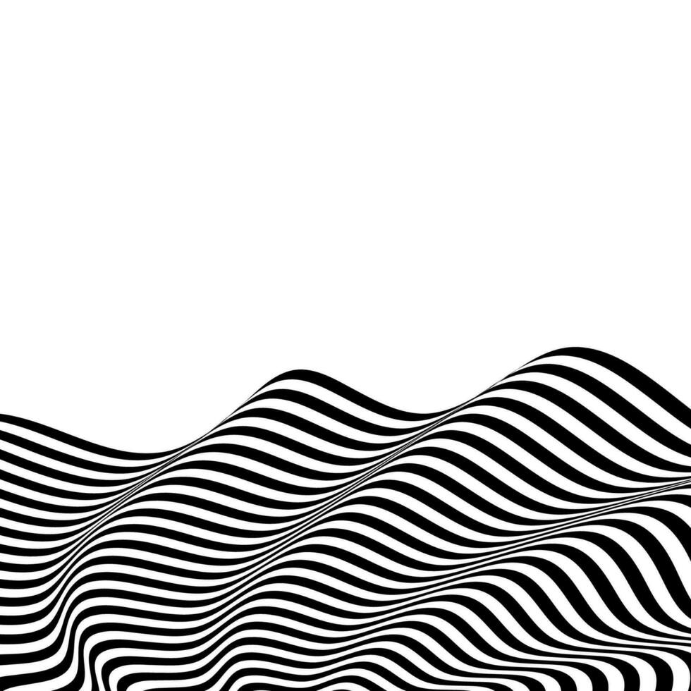abstrakt vågig Ränder sömlös mönster. geometrisk Vinka textur. rader mönster. design för din idéer, tapet, tyg, bakgrund, skriva ut vektor