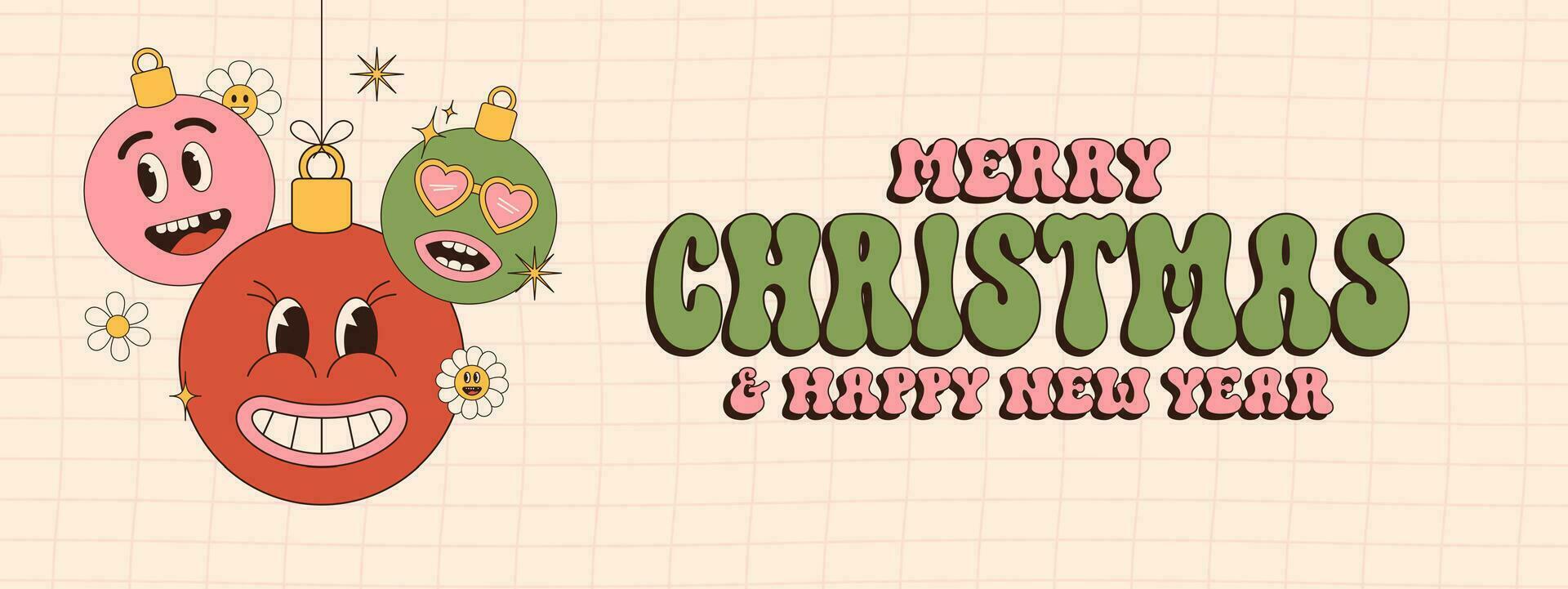 häftig jul hälsning kort. glad jul och Lycklig ny år hälsning kort, affisch, skriva ut, fest inbjudan, bakgrund. vektor