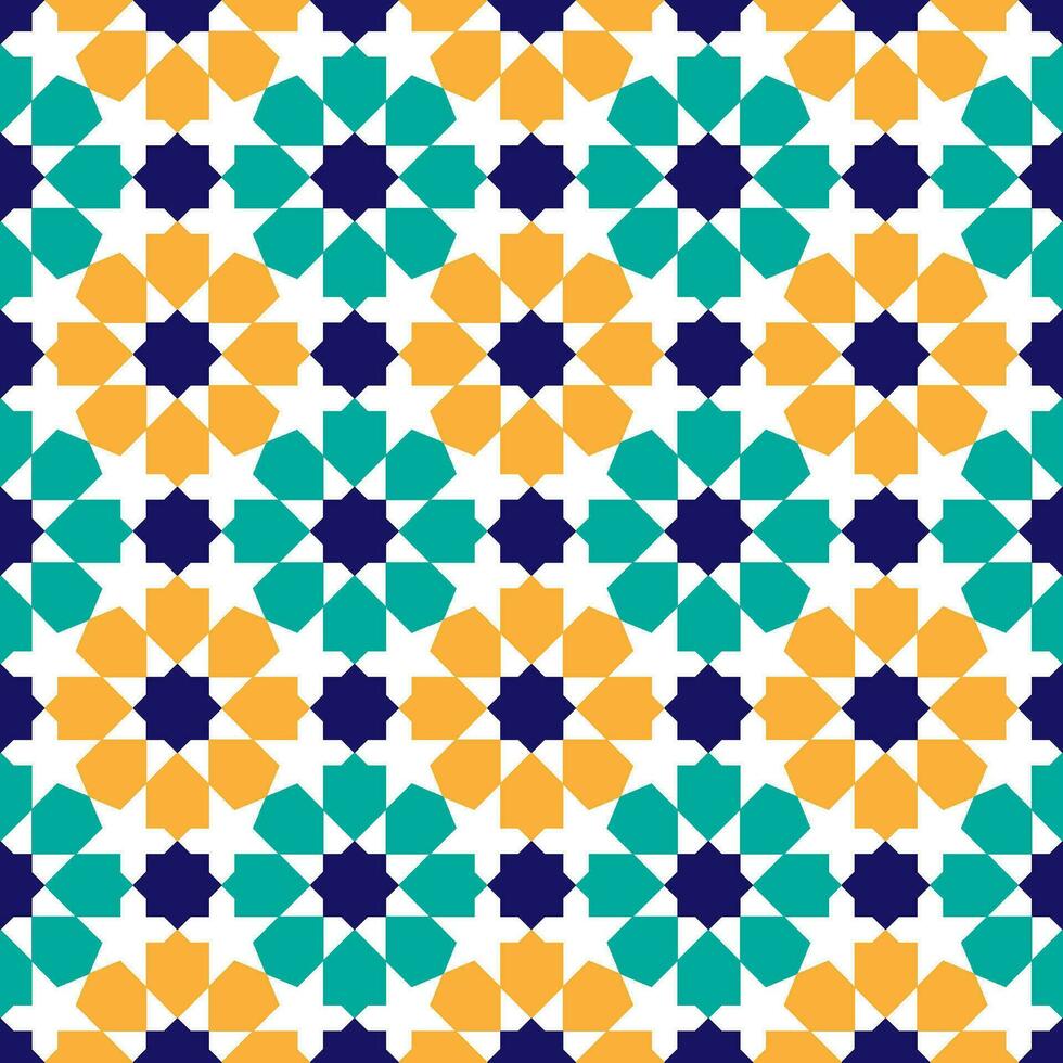 nahtlos geometrisch Muster mit ein islamisch Stil vektor