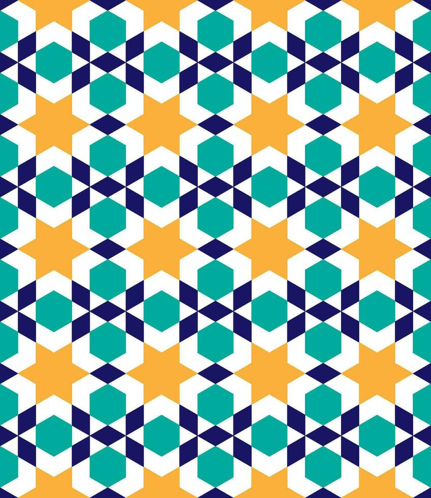 nahtlos geometrisch Muster mit ein islamisch Stil vektor