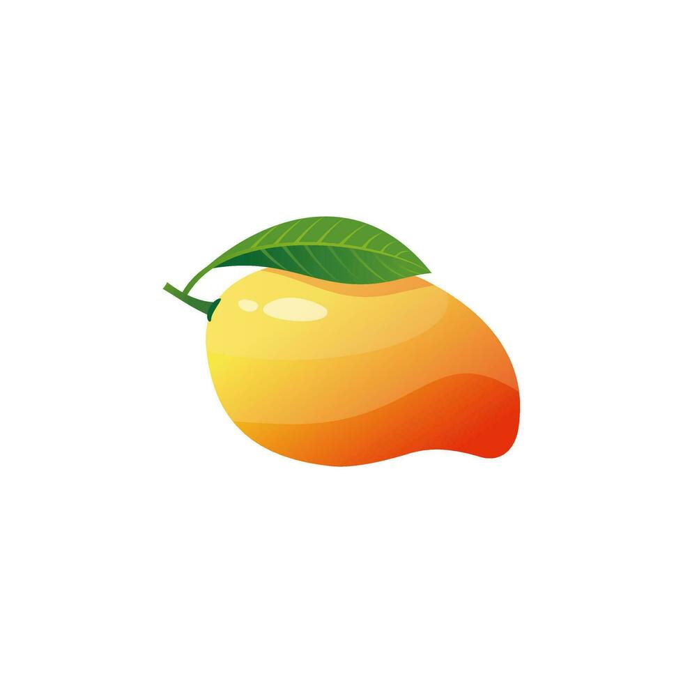 einfach süß Mango Obst Illustration Vektor