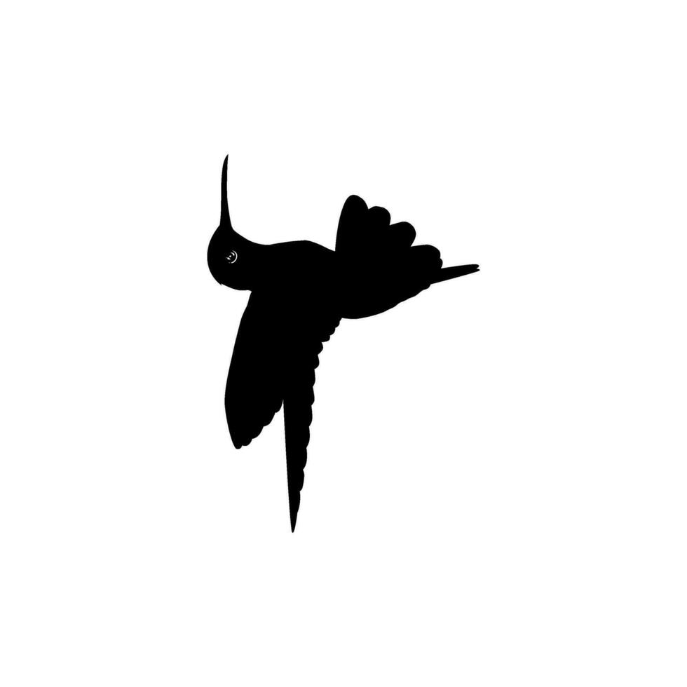 fliegend Kolibri Silhouette, können verwenden Kunst Illustration, Webseite, Logo Gramm, Piktogramm oder Grafik Design Element. Vektor Illustration