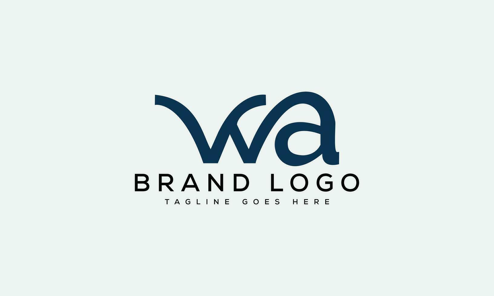 Brief wa Logo Design Vektor Vorlage Design zum Marke.