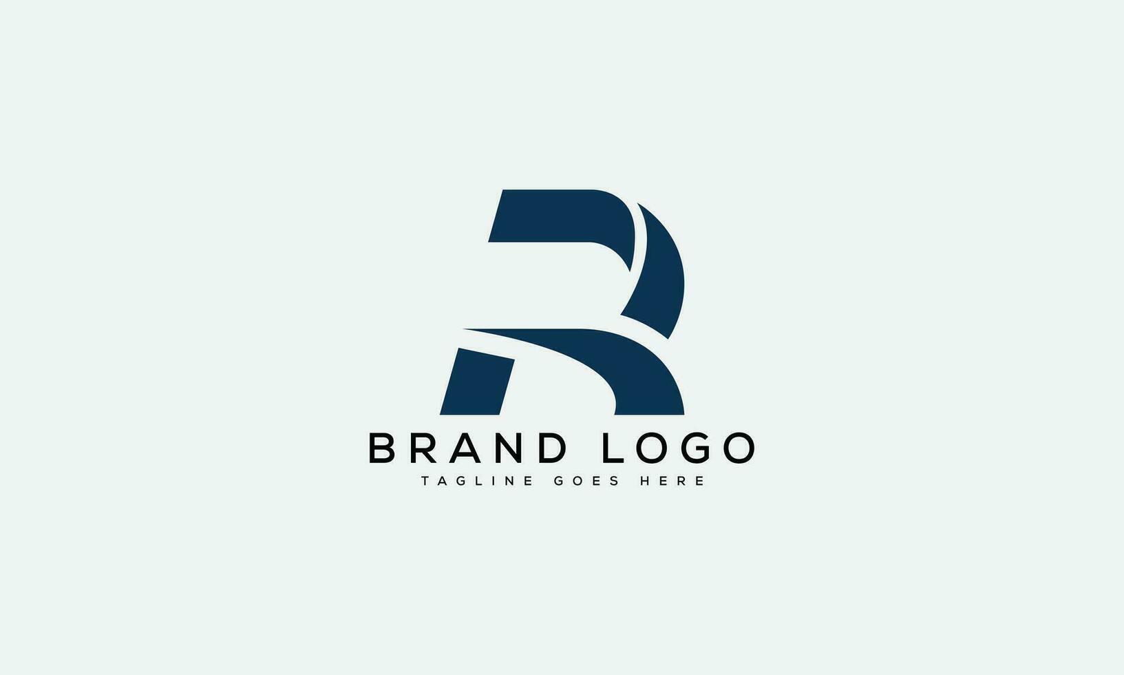brev r logotyp design vektor mall design för varumärke.