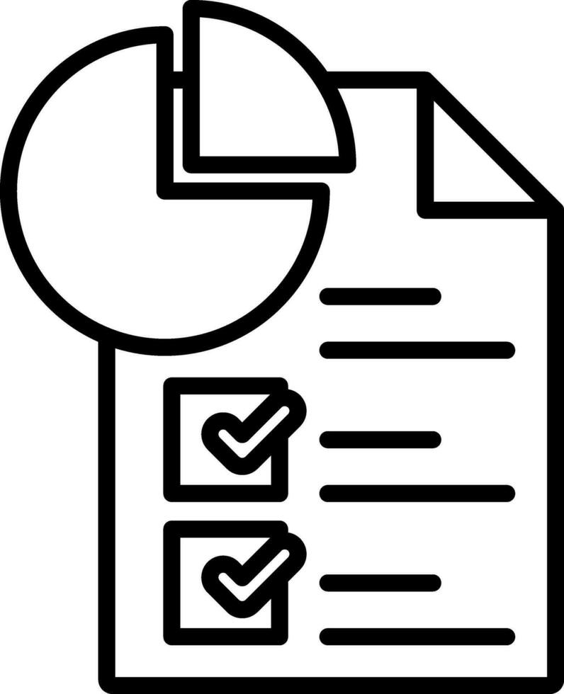 Statistiken Symbol Linie Vektor Illustration