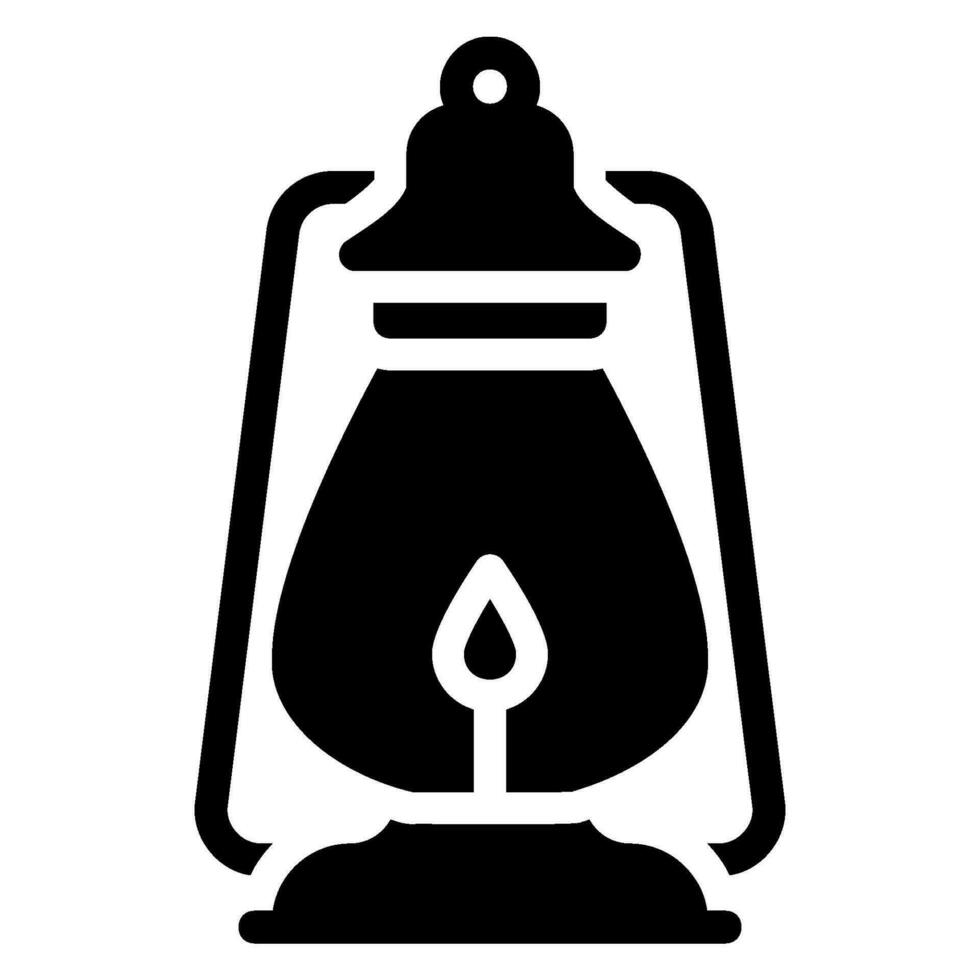 Öllampen-Glyphe-Symbol vektor