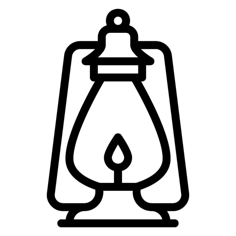 Symbol für Öllampenlinie vektor