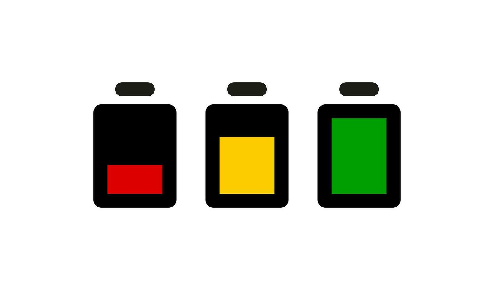 Pixel Batterie Symbol. Vektor Illustration Design.