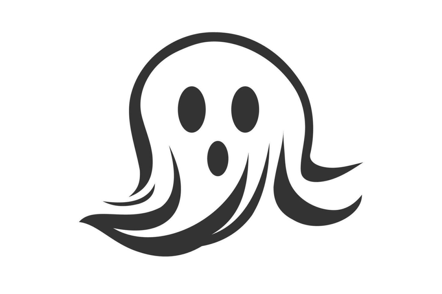 Geist Symbol. Halloween. Vektor Illustration Design.