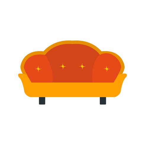 Sofa-Vektor-Symbol vektor