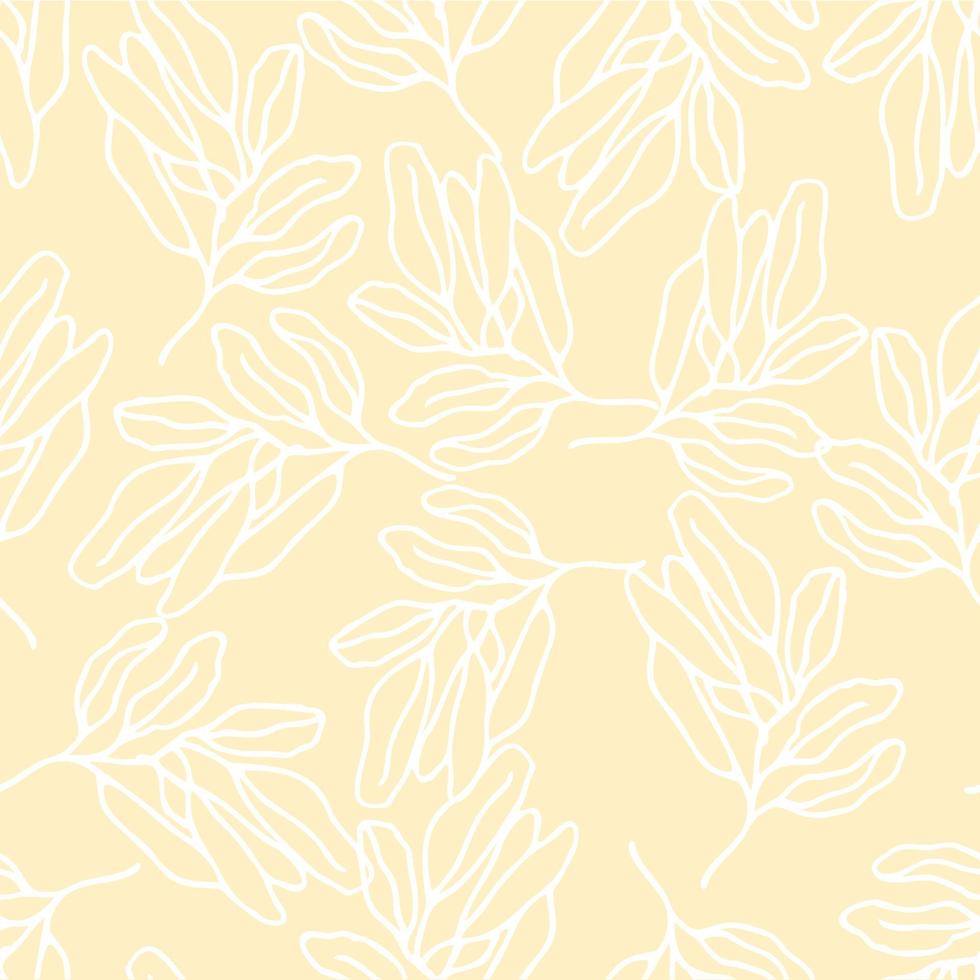 Herbstlaub Vektor nahtlose Muster. Hintergrund für Stoffe, Drucke, Verpackungen und Postkarten