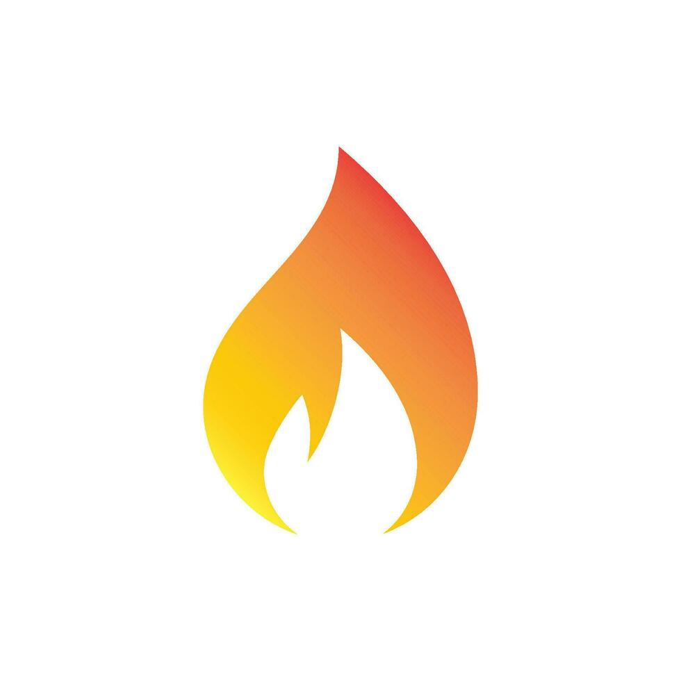 Feuer Logo Symbol. Flamme Illustration Symbol. Zeichen heiß Vektor