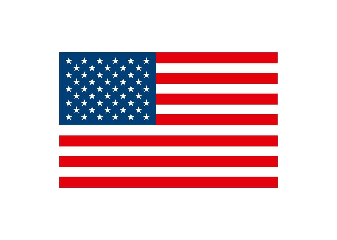 amerika flagga ikon. USA symbol. tecken patriot affisch vektor. vektor