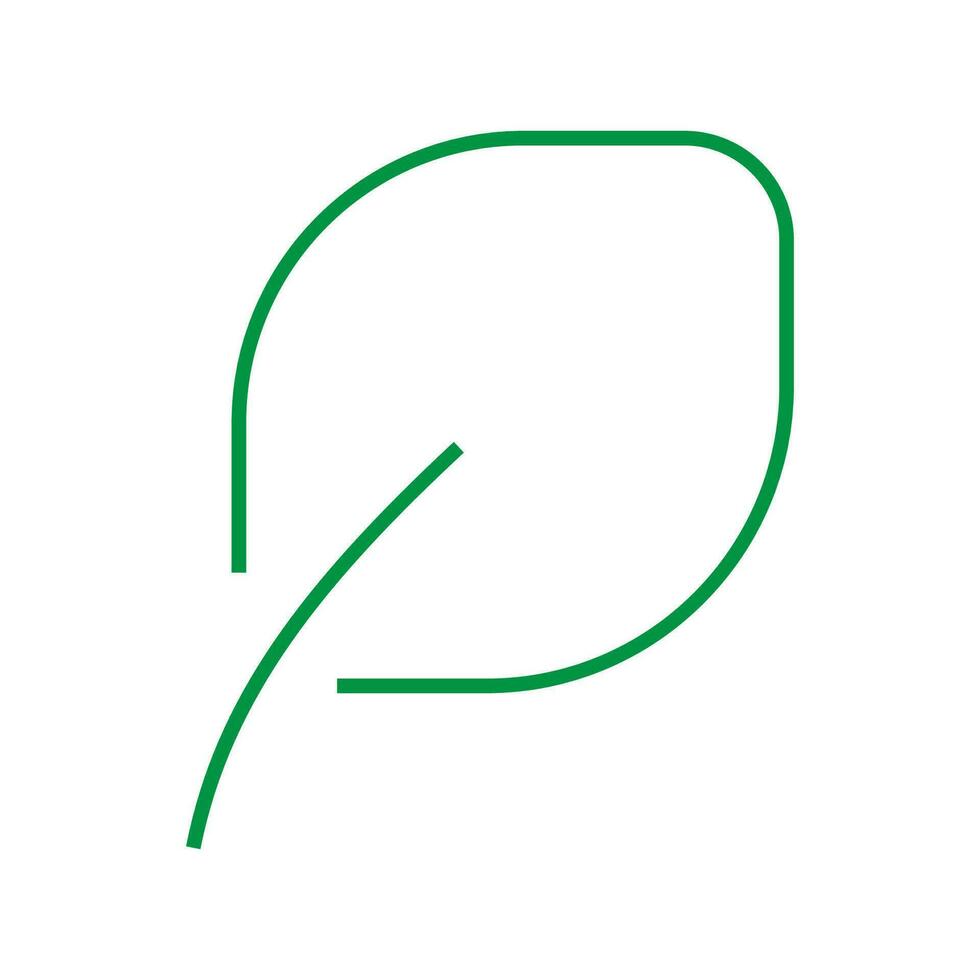 eco blad ikon. grön blad av en träd symbol. tecken organisk vektor. vektor