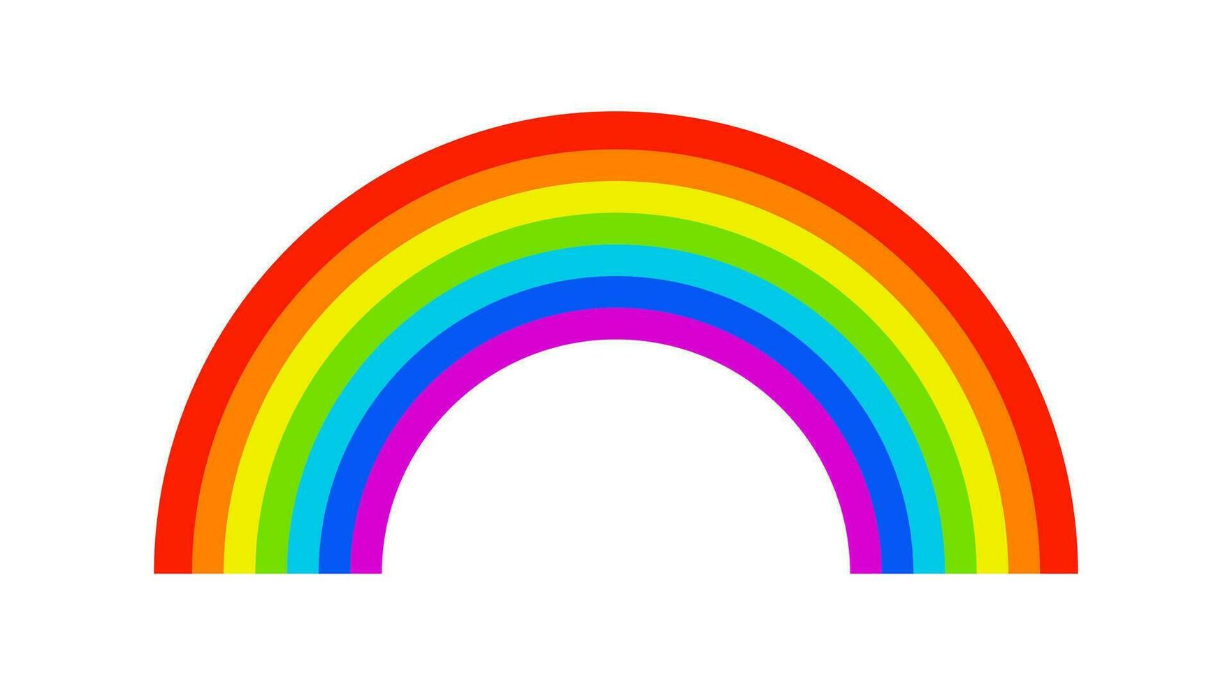 Regenbogen Symbol. Farbe Bogen Symbol. Zeichen Gottes Bund mit Noah Vektor. vektor