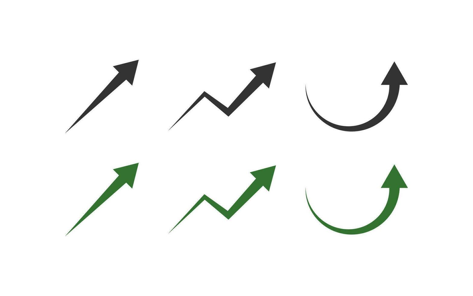 oben Pfeil Symbol. positiv Grafik Symbol. Zeichen nach oben Diagramm Vektor. vektor