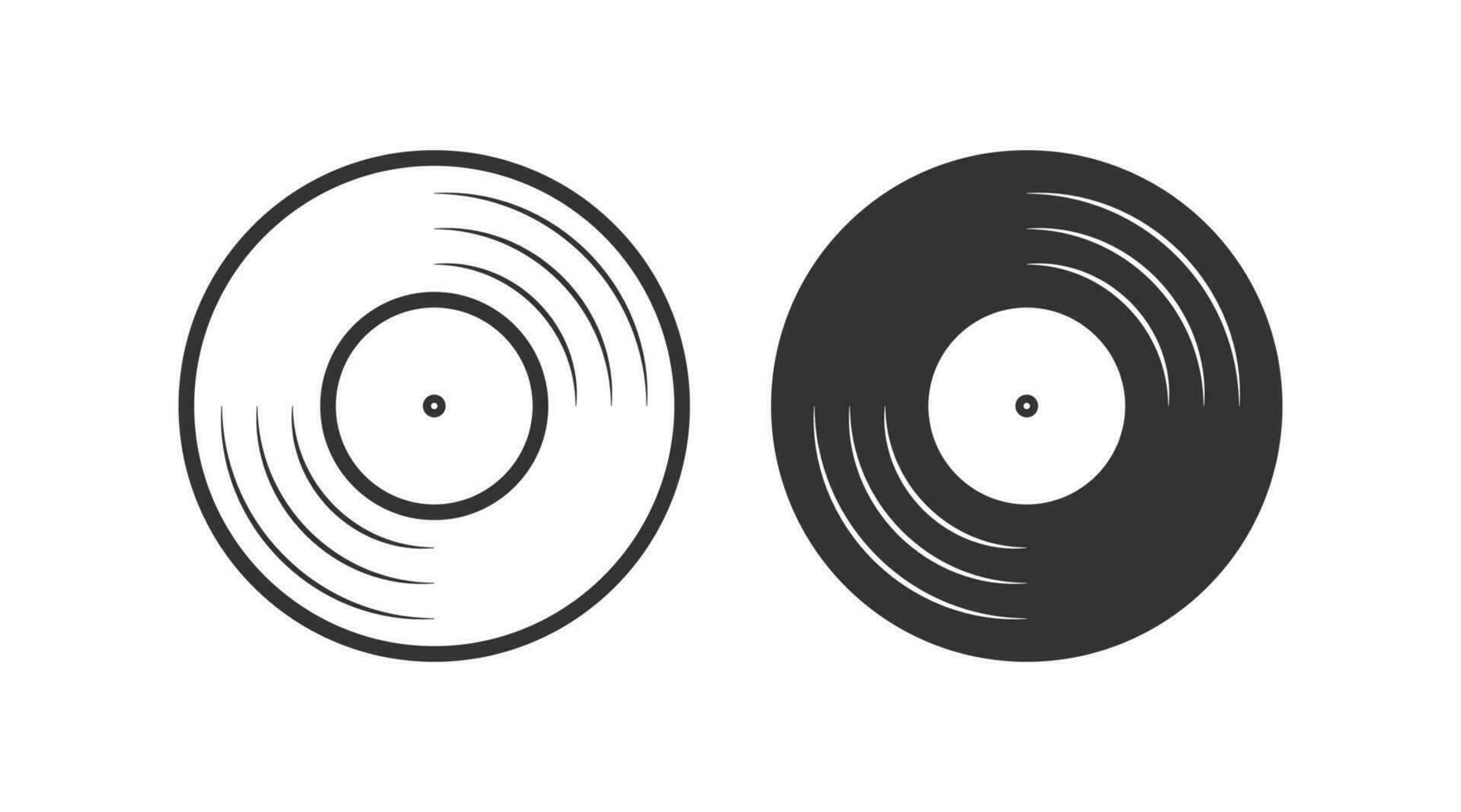 Vinyl Symbol. lp Logo Symbol. Zeichen dj Vektor. vektor