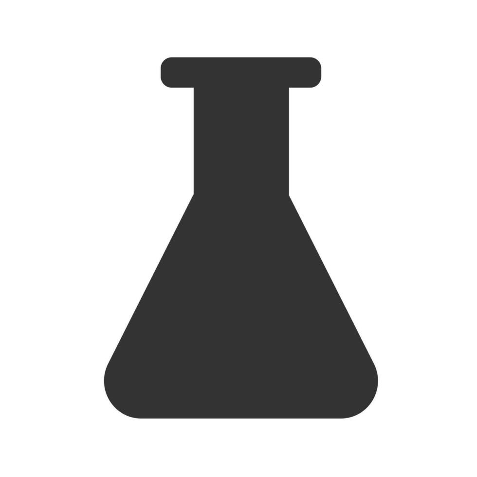 kemisk testa rör ikon. medicinsk flaska symbol. dödande bägare vektor. vektor